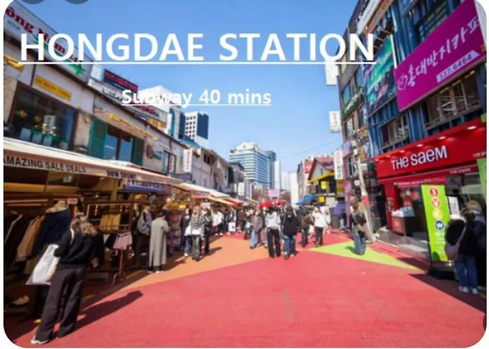 #mia Station 5분#airport Bus 6102 #long -term Sales #hongdae #myeongdong#강남 Villa Séoul